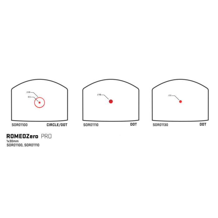 Kolimator Sig Sauer - Romeo Zero PRO Circle Dot - 2 MOA / 32 MOA